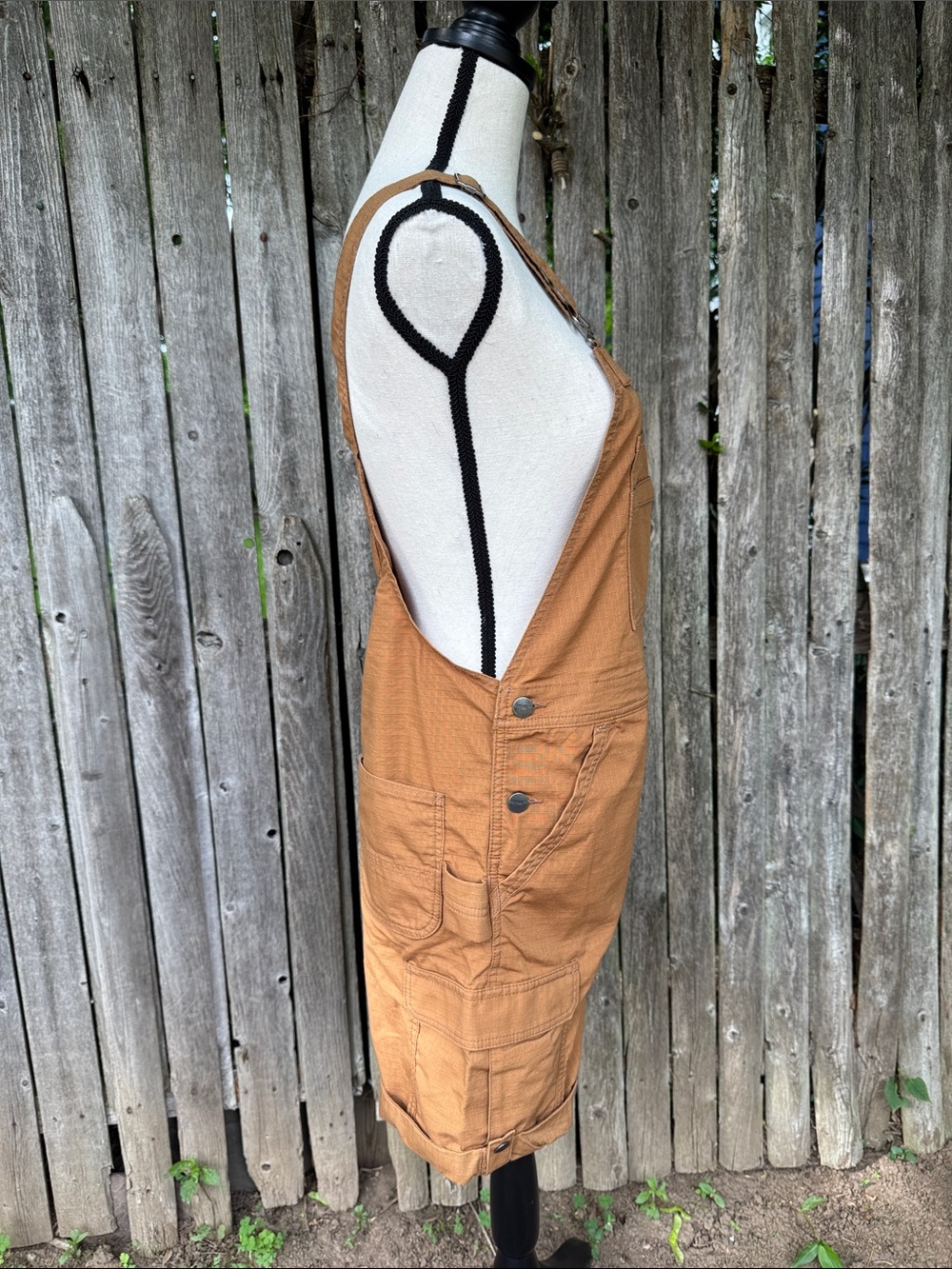 Carhartt Brown Short Overalls Romper - Picture 6 of 8